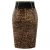Import OEM Womens Hips-wrapped Base Split Bodycon Leopard Print Belt Pencil Skirt from China