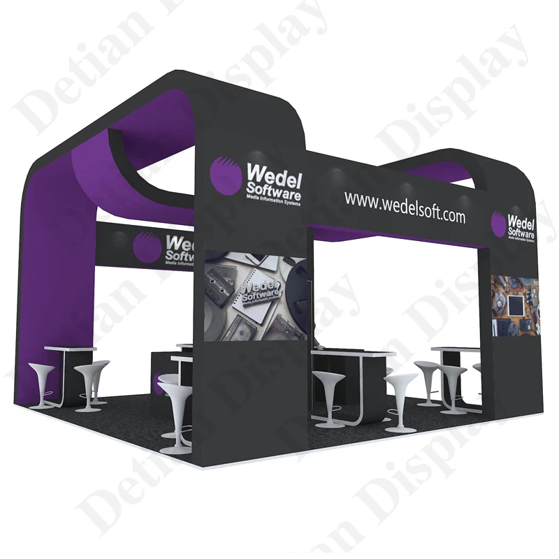 offer 3D design customized display  trade show booth used for all kinds of exhibition stand