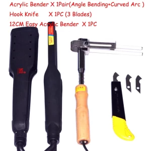 One Set AC 110v -220v Arc Shape Bending Tool+Acrylic Letter Angle heat Bender tool +Right angle bending machine