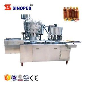 Oral liquid glass bottle high speed filling capping machine