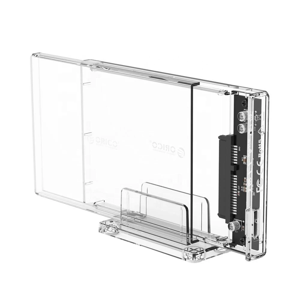 ORICO Transparent 2.5 inch USB3.0 SSD HDD Enclosure with Stand 4TB 5Gbps SATA External Case Box Support UASP 2159U3