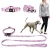 Import Original design Pink dog collar leash set fashion duty pet products cat dog collars with leash matching from China