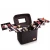 Import ortable cosmetic case cosmetic makeup organizer with mirror Cosmetic Case Bag with Brush Holder from China