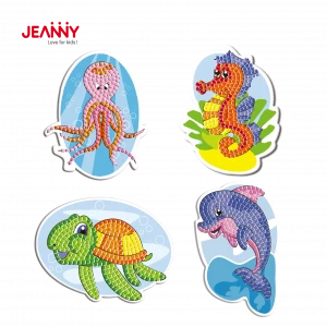 Other Child Toys Hobbies Dolphin  Devilfish Tortoise Sticker Sticky Mosaic Eva Foam Toys DIY Mosaic Craft Kit For Toddler