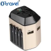 Otravel SL-193 all in one travel accessory EU UK AUS US compass world universal dual usb charger travel adapter kit