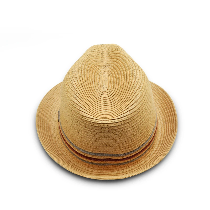 Outdoor Beach Folding Visor Straw British holiday outdoor travel sunshade african straw hat narrow Brim Fedora Jazz Hats