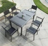 outdoor modern cafeteria bench seat and table furniture