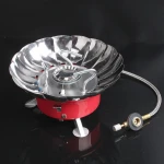 Outdoor portable camping stove windproof  split lotus camping stove
