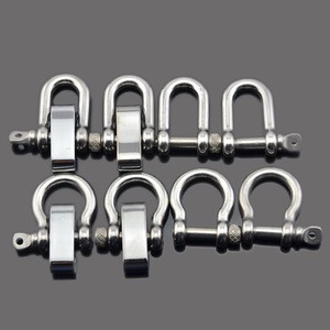 Paracord Accessories Climbing Gear Solid Color Stainless Steel Shackle Essential for Camping and Hiking