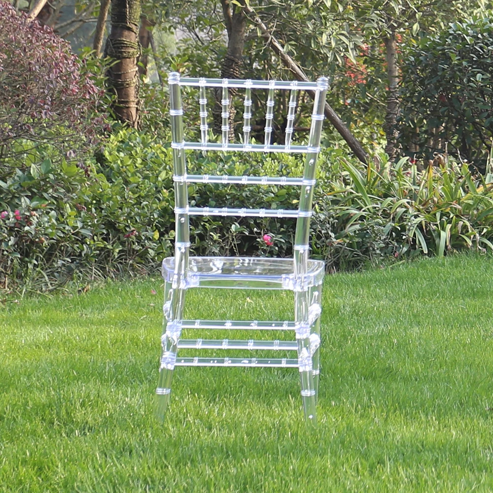 PC transparent crystal clear acrylic wedding tiffany chiavari chairs in china