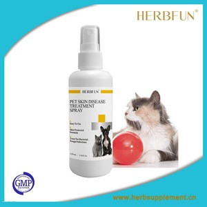 Pet medicine anti Itch dog dry skin relief spray skin care remedies anti fungal dandruff spray for dog and cat