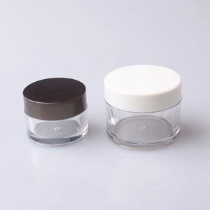 PETG 5g 15g 30g 50g 80g 100g jar clear plastic jar with lid