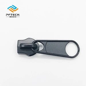 PF Brand zipper slider with long puller factory price stock available all sizes nylon metal plastic zip garment luggage textile