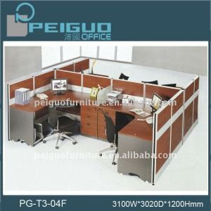 PG-T3-04D High Quality glass pvc office partition wall