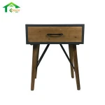 Pine Bedside Country Style Navy Blue Small Cabinets Nightstands