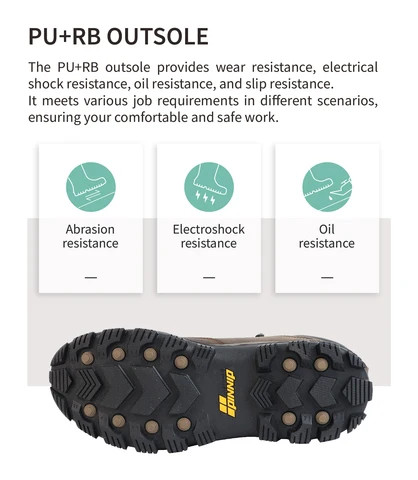 PINNIP High Quality Livestock Animal Work Shoes PU Rubber Waterproof Anti-fouling CSA Mens Safety Shoes