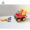 Plastic Cheap Construction Toy Tool Fire Truck Car Set