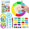 Plastic Doodle Drawing Magic Ruler Spirograph Toys