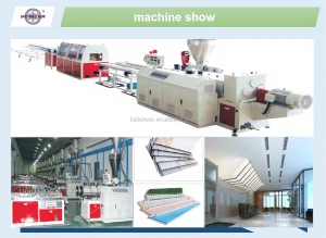 Plastic Extruder PVC Ceiling Panel Extrusion Line/ Making machinery