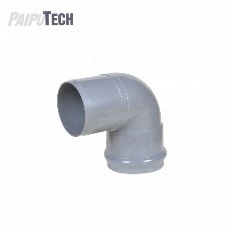 Plastic Pipe Fitting UPVC/PVC-U/PVC One Faucet and One Insert/Socket 90 Degree Elbow for water supply