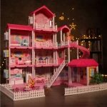 Play house Princess villa girl house,Doll house with Slide