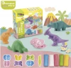 Playdough Toys Dinosaur World Play Dough Set Creations Tools for Kid with Animals
