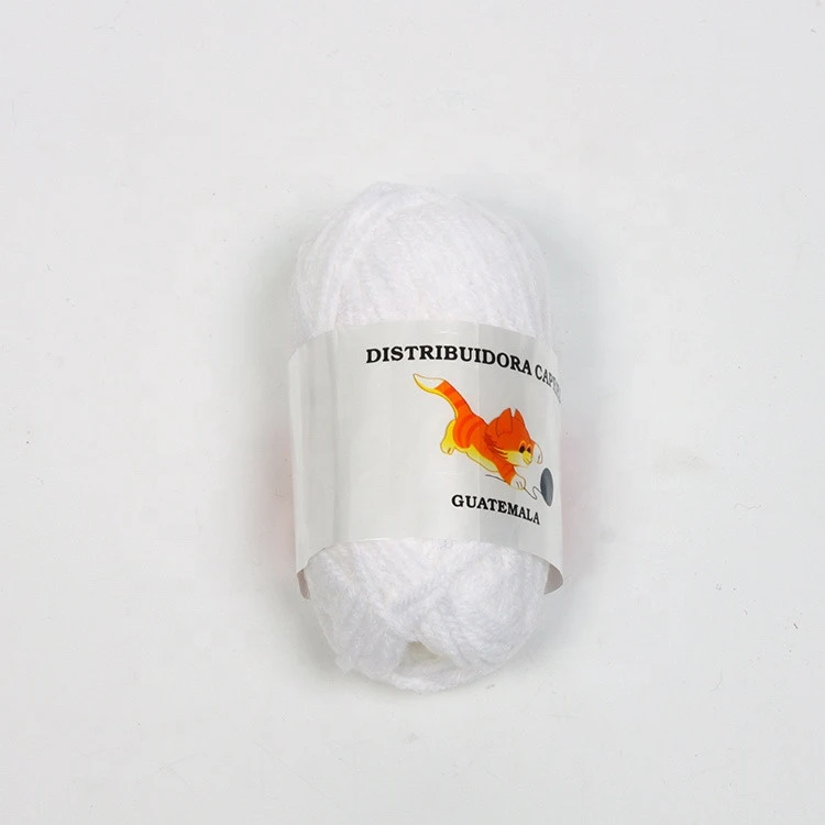 Polyester cotton blended yarn to knit baby sweaters,scarves and carpets