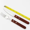 POM stainless steel spoons forks knives with rivets decoration cutlery set with Rosewood handle