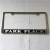 Import Popular car number license plate frame wholesale car 3d embossed stainless steel license plate frame from China