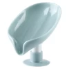 Popular Cartoon leaves shape eco friendly household plastic bathroom soap holder soap dish with drain bathroom soap dish