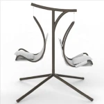 Popular Home Porch Patio Garden Furniture Two Seater Hanging Patio Double Seat Hanging Swing Chair 1 Set