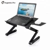 Portable Adjustable Folding Cooling Laptop Stand with Mouse Pad for Bed