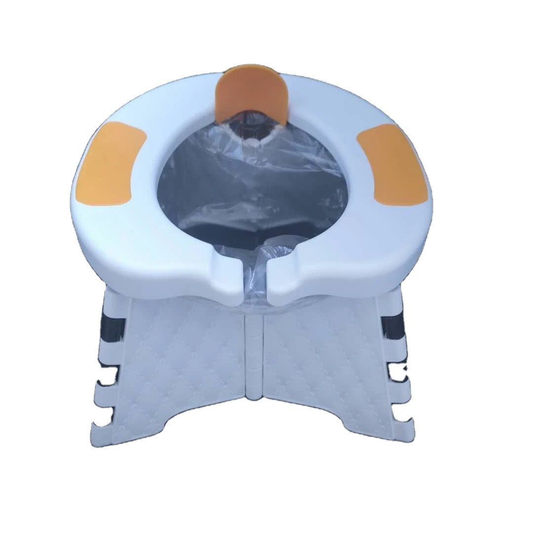 Portable Folding Toilet Commode Toilet Seat Outdoor Car Folding Ergonomic Multiple Functions Toilet For Camping Hiking Long Trip