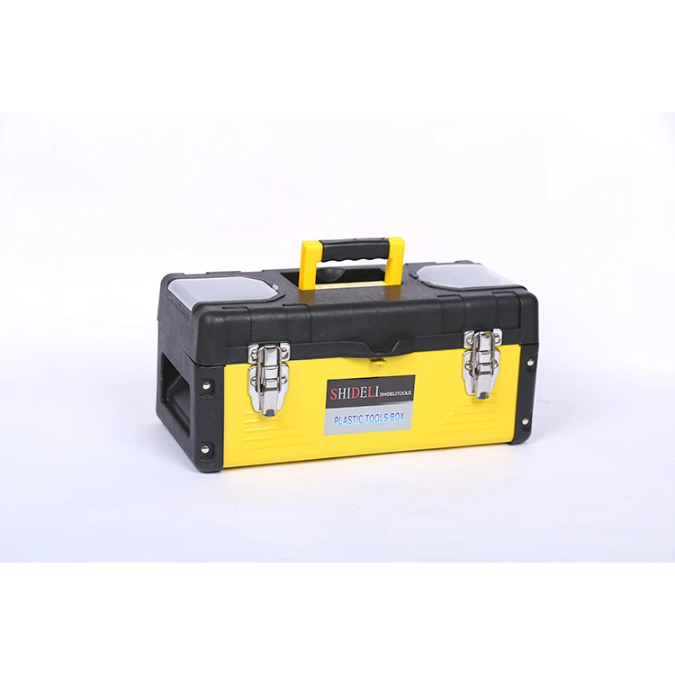 Portable Oem 14 Inch Plastic Iron Toolbox Box Package Tool Sets
