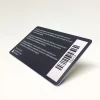 Printable Plastic Loyalty membership card with card number and barcode