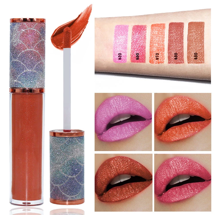 Private Label Liquid Lipstick Plumper Moisturizing Glitter Lip Plumping Gloss