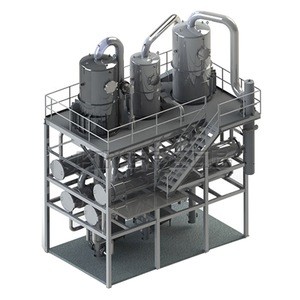 Professional Grade Automatic Forced Circulation MVR Evaporator Concentration Crystallization Line for Salt Crystals