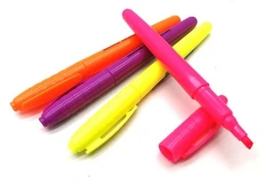 Promotional pocket highlighter style for school best seller marker fluorescent pen