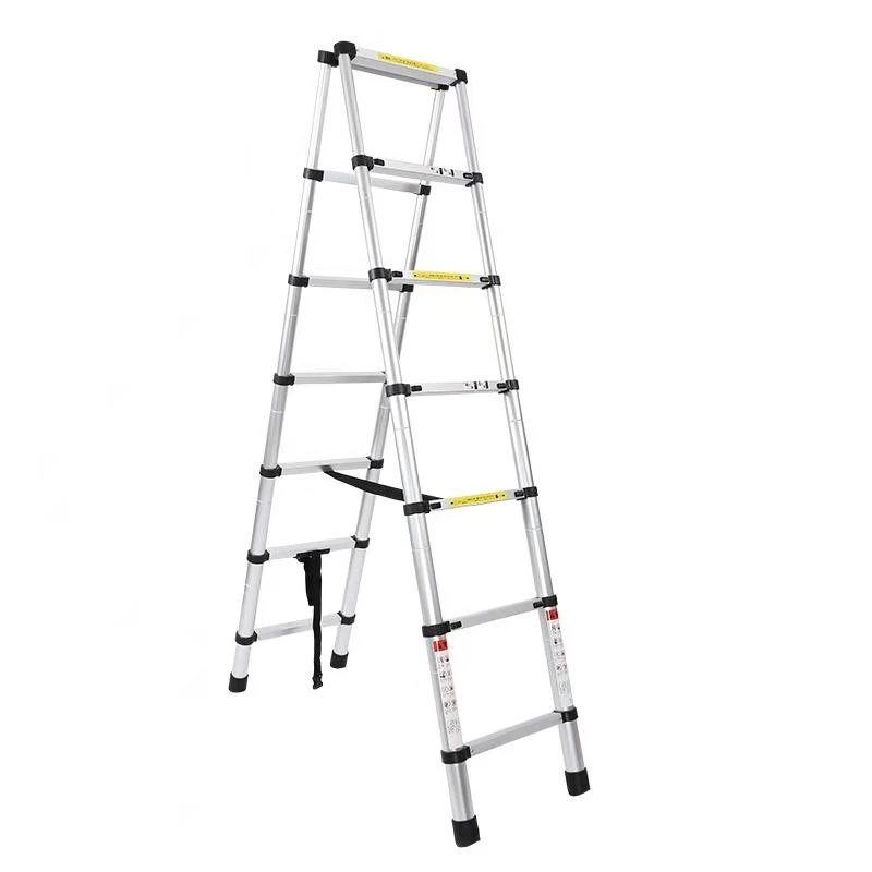 Promotional various durable using aluminum ladder material telescopic ladder aluminum folding