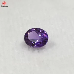 Purple Sapphire Gemstone 65# Birds Nest Cutter Corundum Gems * Sapphaire Gems Synthetic Stone Hot Sale Oval Shape 7*9-10*12mm