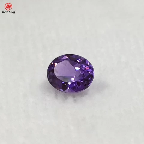 Purple Sapphire Gemstone 65# Birds Nest Cutter Corundum Gems * Sapphaire Gems Synthetic Stone Hot Sale Oval Shape 7*9-10*12mm
