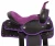Import Purple Synthetic Western Barrel Racing Horse Saddle and Tack Set. WST-01 Size (14"-18") from India