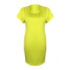 PY8266 Women new casual solid color pocket dress daily wear