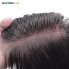 Q6 newtimeshair french lace with skin sides toupee human hair patch system