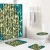Import QiaoZe shower curtain in stock shower curtain with bath rug sets 3d shower curtain from China