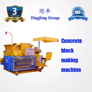 QMY6-25 Automatic Mobile Egg Laying Hollow Cement Fly Ash Concrete Brick Block Maker Making Machinery For Sale
