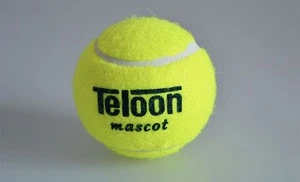 Quality tennis ball for training 100% synthetic fiber good rubber competition standard tenis ball low price on sale