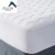 Import Quilted sleeping pads topper sleep well thin baby crib felt anti-slip polyester filled mattress pad from China