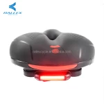 RALLEX Bike Saddle tail Light Silicone Cushion Cycling Seat PU bicycle accessories Silica Filled Gel bicycle saddle with LED