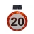 Import Reflective aluminum solar led road traffic light stop lighted speed limit signs from China